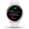 Часы GARMIN VENU 2S ROSE GOLD STAINLESS STEEL BEZEL WITH WHITE CASE AND SILICONE BAND 010-02429-13