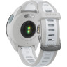 Смарт-часы GARMIN FORERUNNER 165 MUSIC, силиконовый ремешок цвета туманно-серый/белый камень 010-02863-31